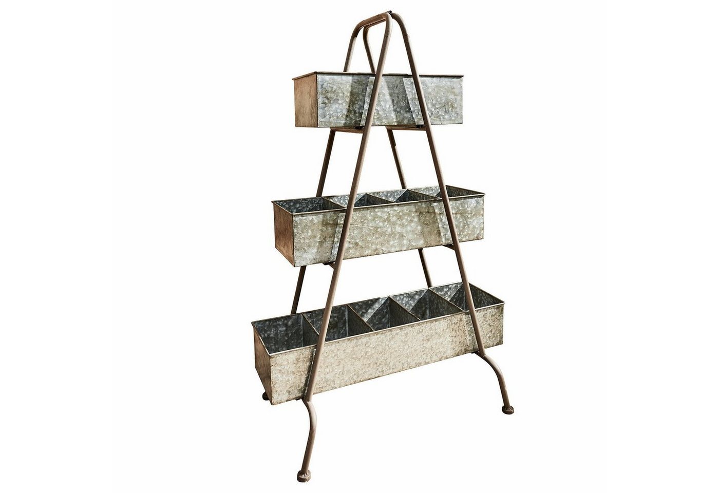 Mirabeau Etagere Etagere Esttar grau/braun, Gestell: Eisen, Ablagefläche: Blech von Mirabeau