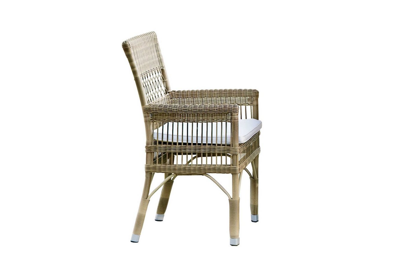 Mirabeau Gartenstuhl Stuhl mit Armlehne Taunton braun/creme von Mirabeau