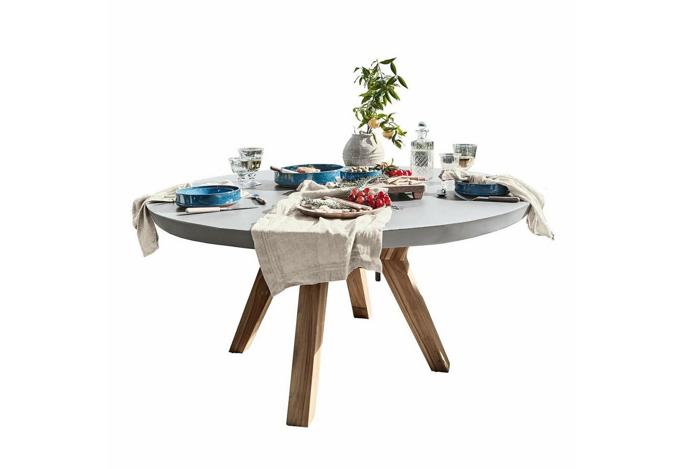 Mirabeau Gartentisch Tisch Charonville grau/braun von Mirabeau