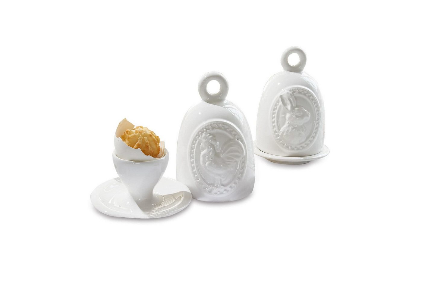 Mirabeau Geschirr-Set Eierbecher 2er Set Celestyn weiß, Polyresin Mirabeau Geschirr-Set Eierbecher 2er Set Celestyn weiß, Polyresin von Mirabeau