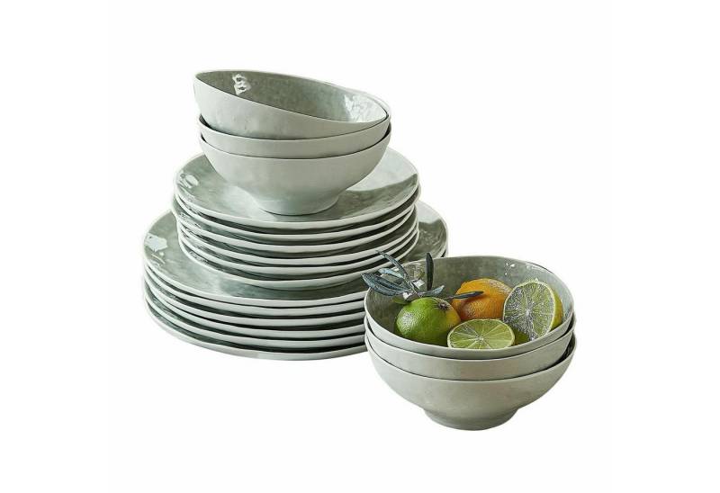 Mirabeau Geschirr-Set Geschirr 30er Set Braganza grün, Porzellan von Mirabeau