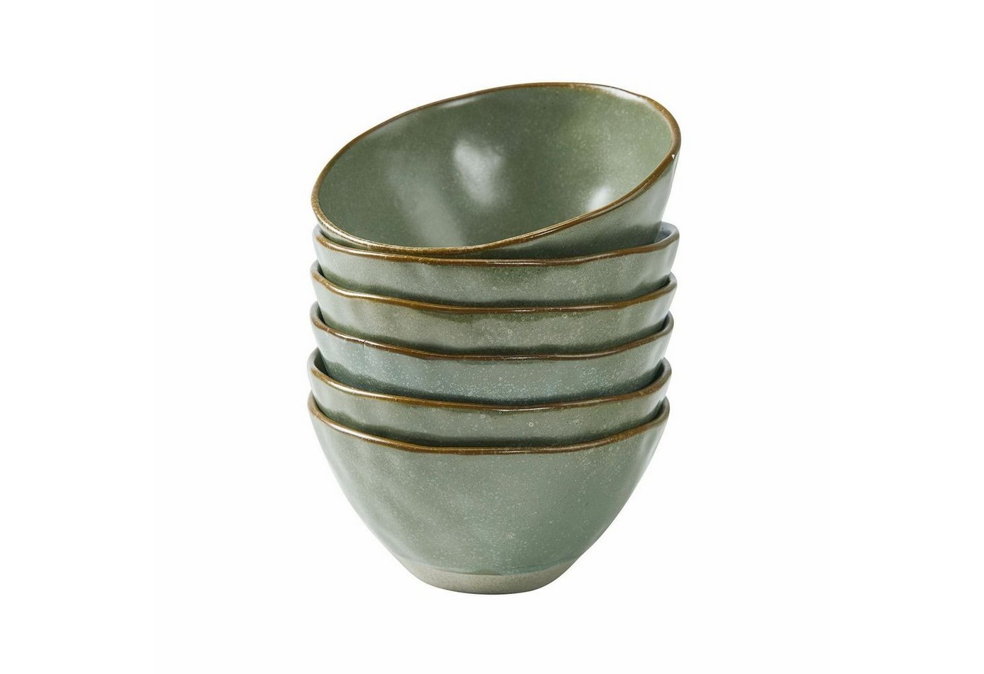 Mirabeau Geschirr-Set Schüssel 6er Set Biarré türkis/braun, Steinzeug Mirabeau Geschirr-Set Schüssel 6er Set Biarré türkis/braun, Steinzeug von Mirabeau