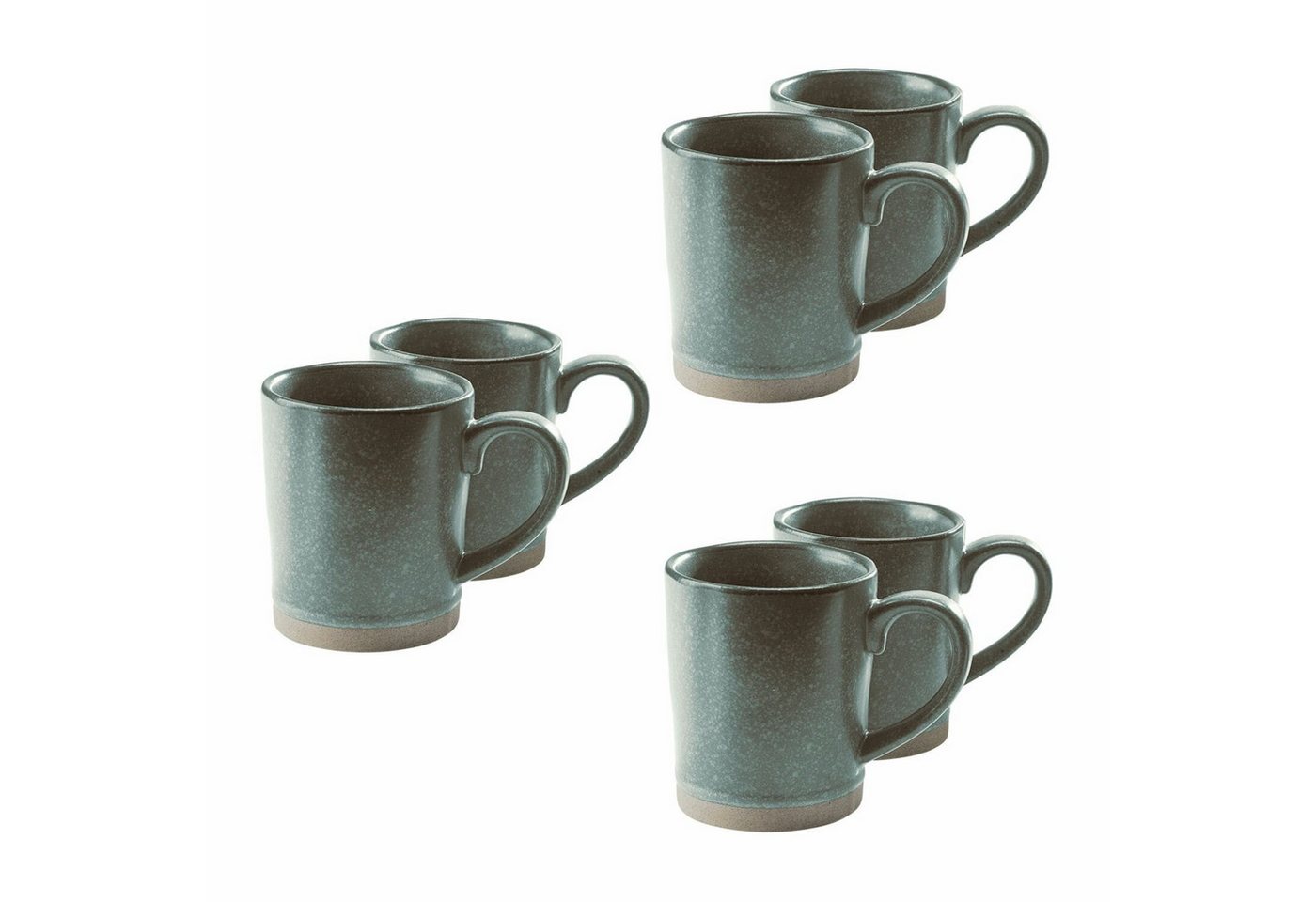 Mirabeau Geschirr-Set Tasse 6er Set Biarré türkis/braun, Steinzeug Mirabeau Geschirr-Set Tasse 6er Set Biarré türkis/braun, Steinzeug von Mirabeau