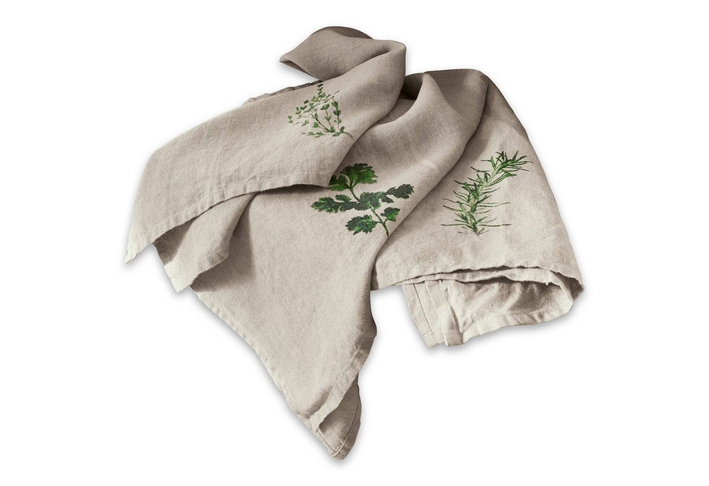 Mirabeau Geschirrtuch Geschirrtuch 3er Set Herbal Gardens beige/grün von Mirabeau