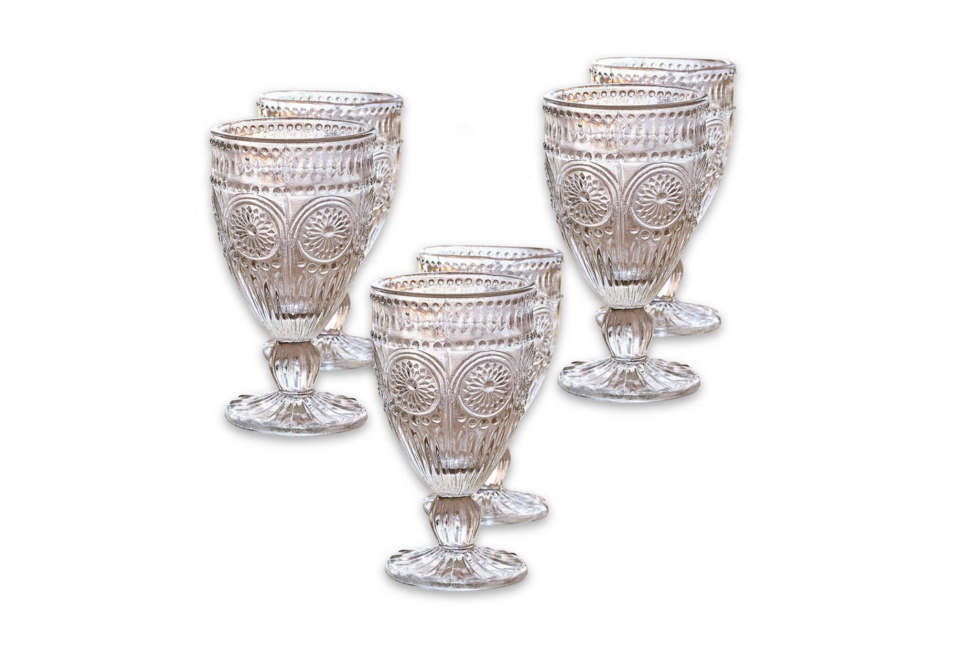 Mirabeau Glas Gläser 6er Set Leatrice klar, Glas von Mirabeau