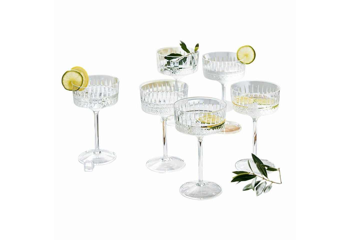 Mirabeau Glas Sektglas 6er Set Deion klar, Glas von Mirabeau