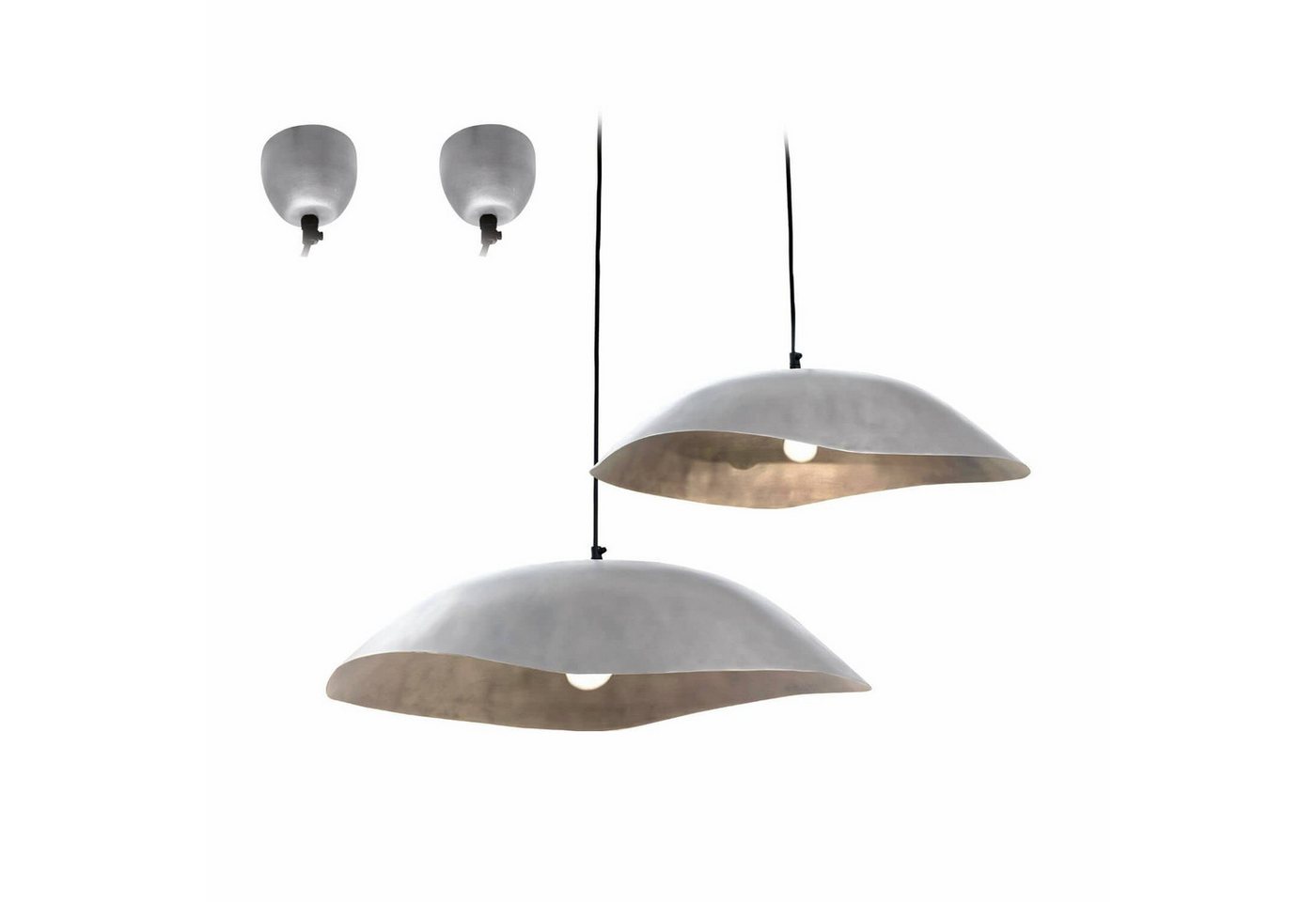 Mirabeau Hängeleuchten Hängelampe 2er Set Gariés silber Mirabeau Hängeleuchten Hängelampe 2er Set Gariés silber von Mirabeau