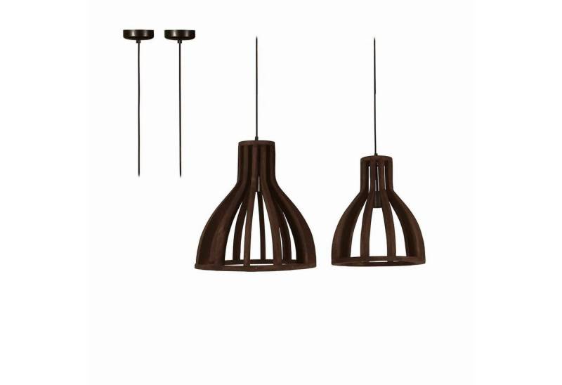Mirabeau Hängeleuchten Hängelampe 2er Set Sovana antikschwarz von Mirabeau
