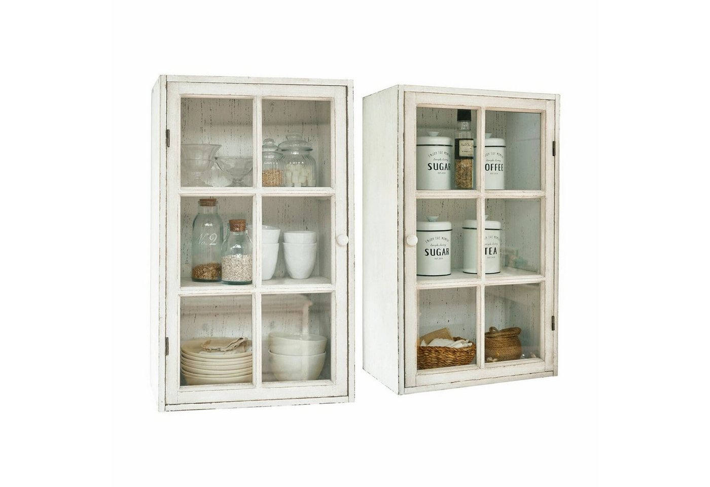 Mirabeau Hängeschrank Hängeschrank 2er Set Piavo antikweiß Mirabeau Hängeschrank Hängeschrank 2er Set Piavo antikweiß von Mirabeau