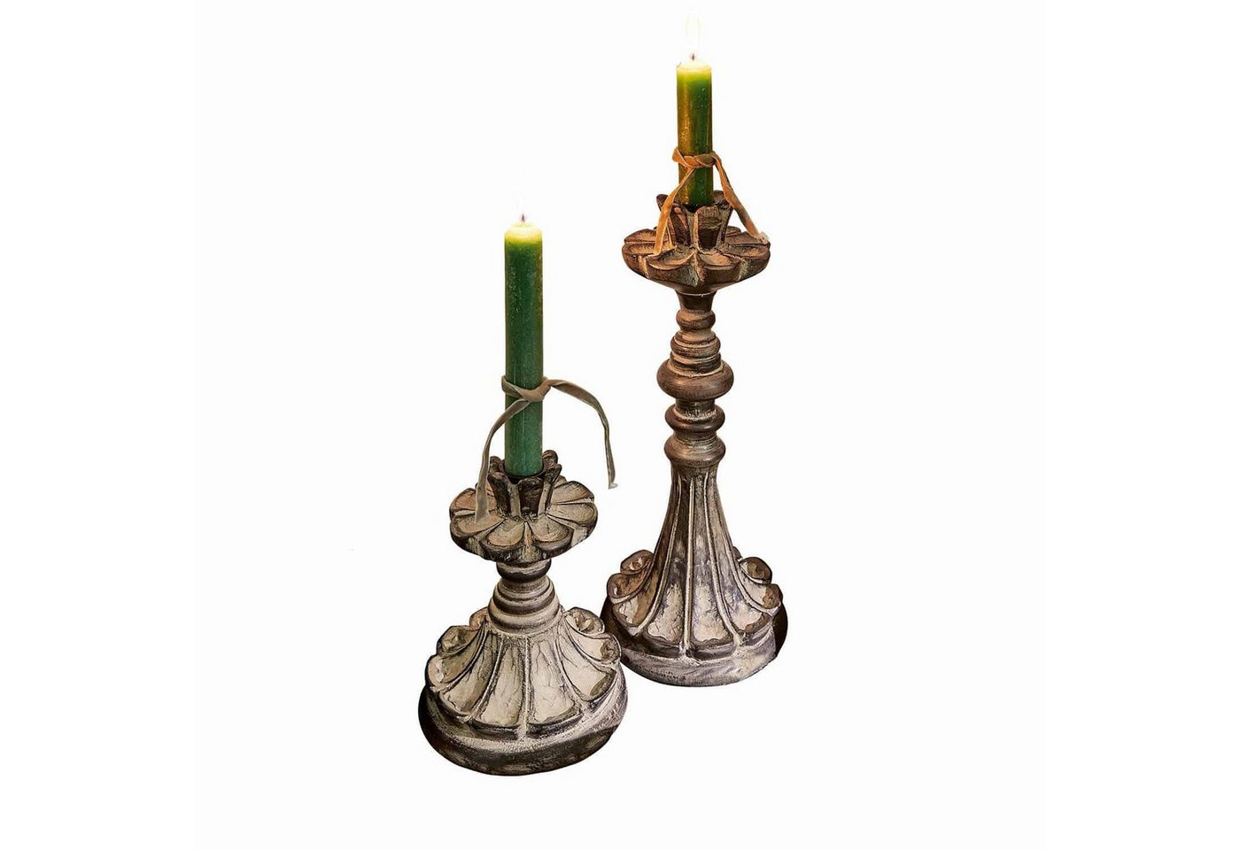 Mirabeau Kerzenständer Kerzenhalter 2er Set Tocantins antikbraun von Mirabeau