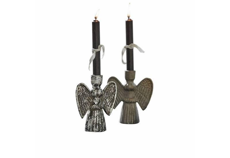 Mirabeau Kerzenständer Kerzenhalter 2er Set Auvine grau/antikschwarz Mirabeau Kerzenständer Kerzenhalter 2er Set Auvine grau/antikschwarz von Mirabeau