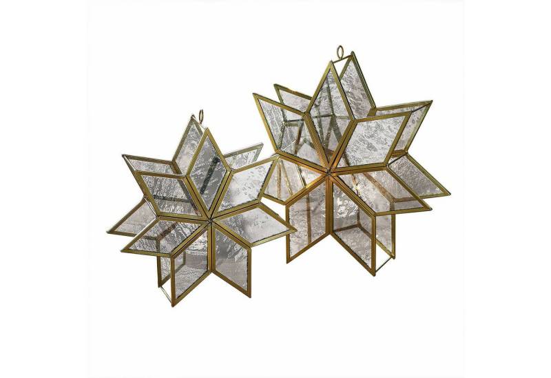 Mirabeau Kerzenständer Kerzenhalter 2er Set Zaydan gold/silber von Mirabeau