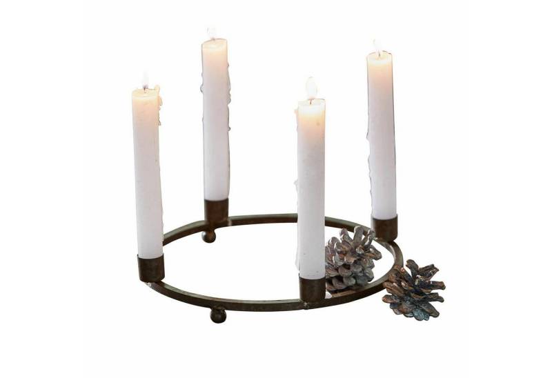 Mirabeau Kerzenständer Kerzenkranz Nazeera rostbraun Mirabeau Kerzenständer Kerzenkranz Nazeera rostbraun von Mirabeau