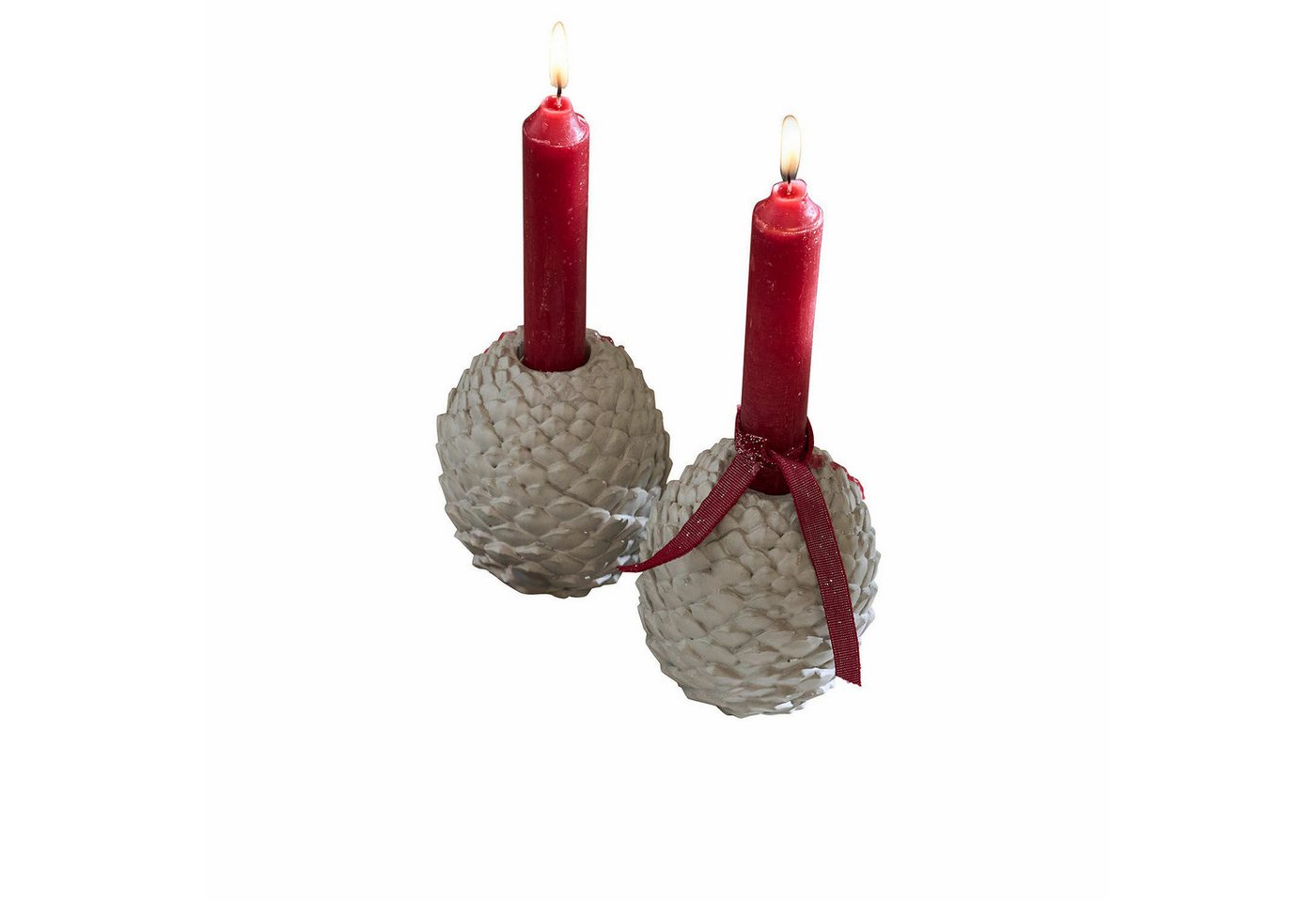 Mirabeau Kerzenständer Kerzenständer 2er Set Rianora grau Mirabeau Kerzenständer Kerzenständer 2er Set Rianora grau von Mirabeau