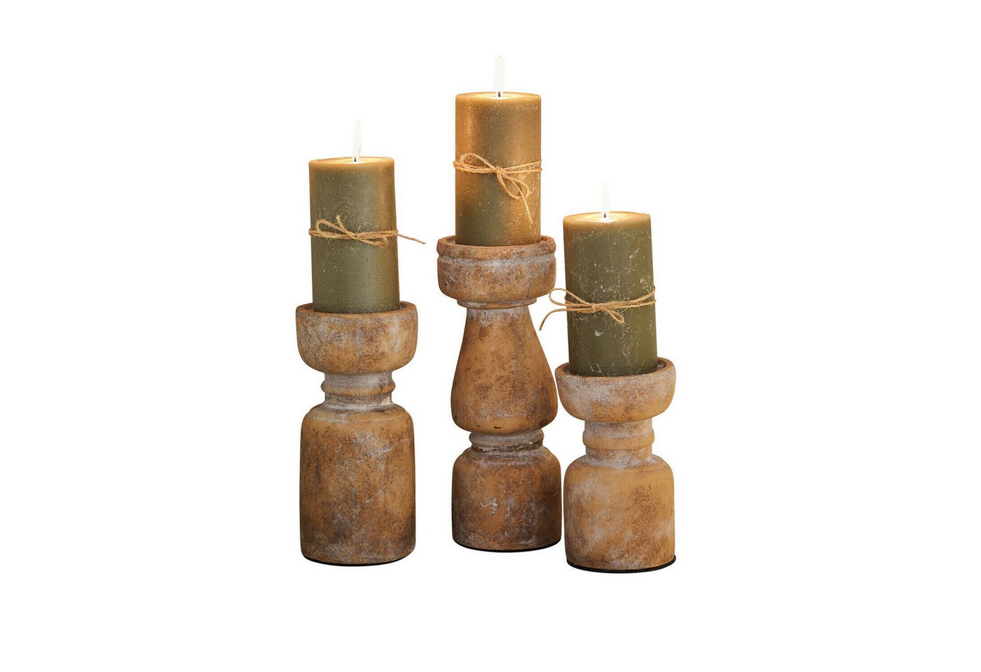 Mirabeau Kerzenständer Kerzenständer 3er Set Talona terrakotta Mirabeau Kerzenständer Kerzenständer 3er Set Talona terrakotta von Mirabeau