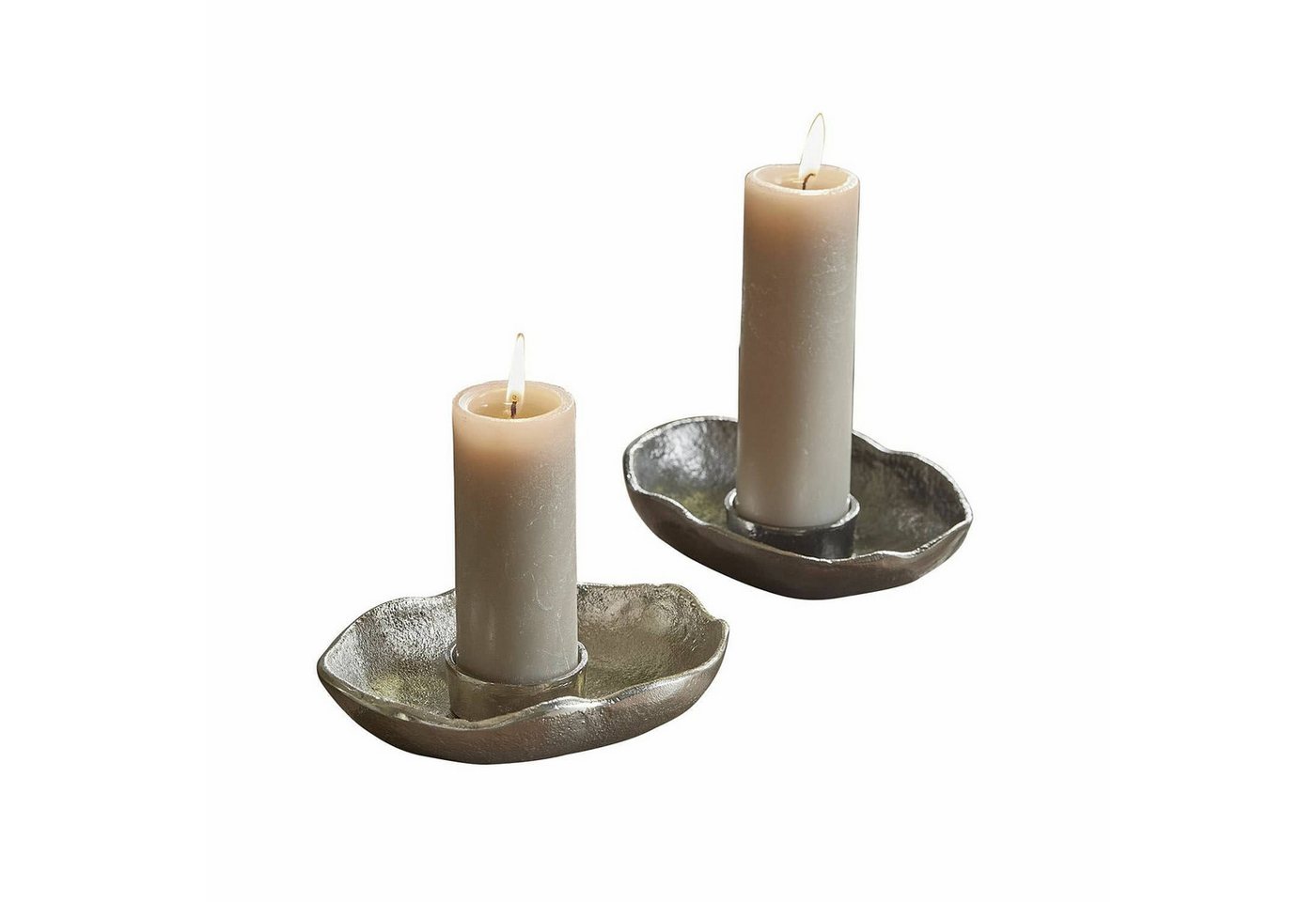 Mirabeau Kerzenständer Teelichthalter 2er Set Quilvano silber/schwarz Mirabeau Kerzenständer Teelichthalter 2er Set Quilvano silber/schwarz von Mirabeau