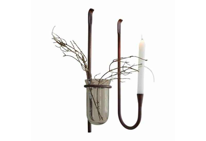 Mirabeau Kerzenständer Wanddeko 2er Set Valèrie rostbraun von Mirabeau