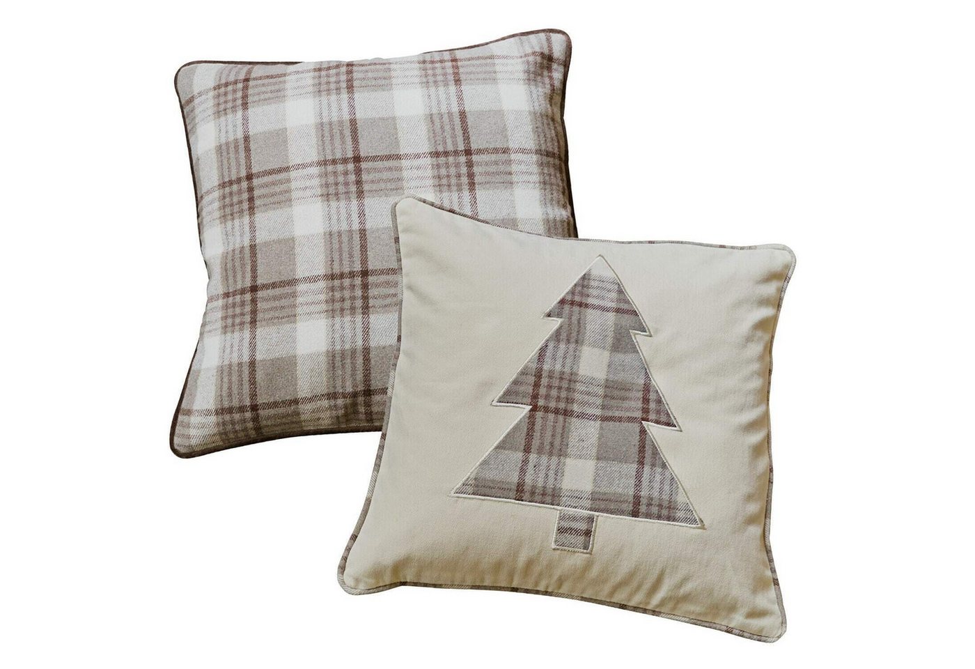 Mirabeau Kissenhülle Kissenhülle 2er Set Ersac braun/creme von Mirabeau