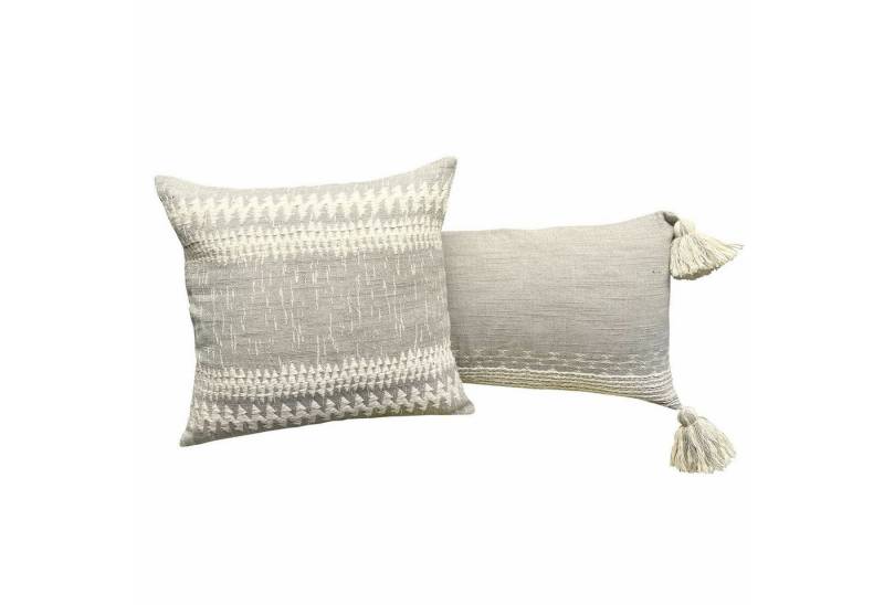 Mirabeau Kissenhülle Kissenhülle 2er Set Fontavon grau/beige von Mirabeau