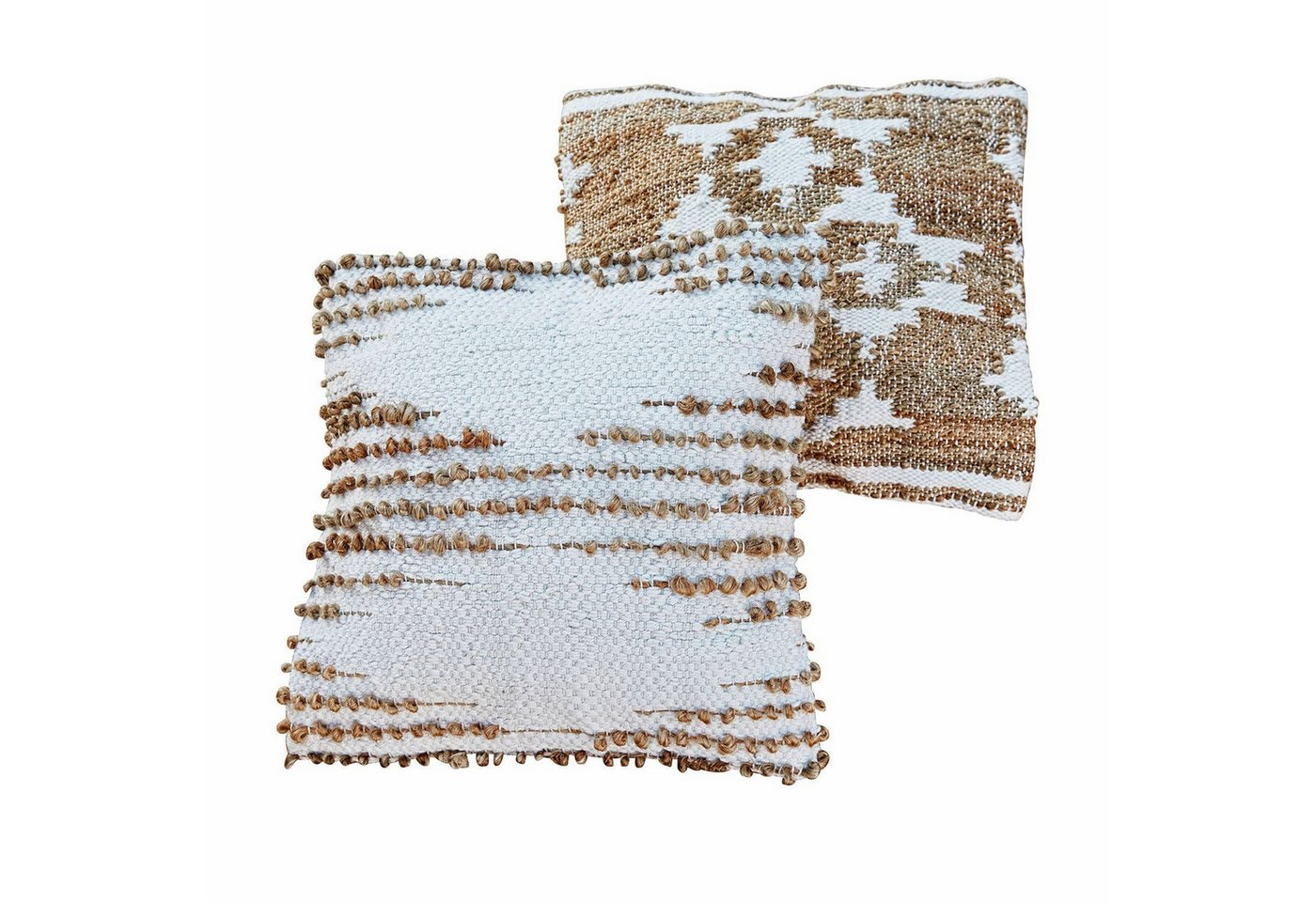 Mirabeau Kissenhülle Kissenhülle 2er Set Glynis beige/weiß von Mirabeau