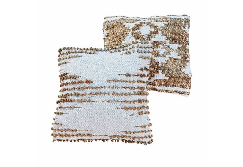 Mirabeau Kissenhülle Kissenhülle 2er Set Glynis beige/weiß von Mirabeau