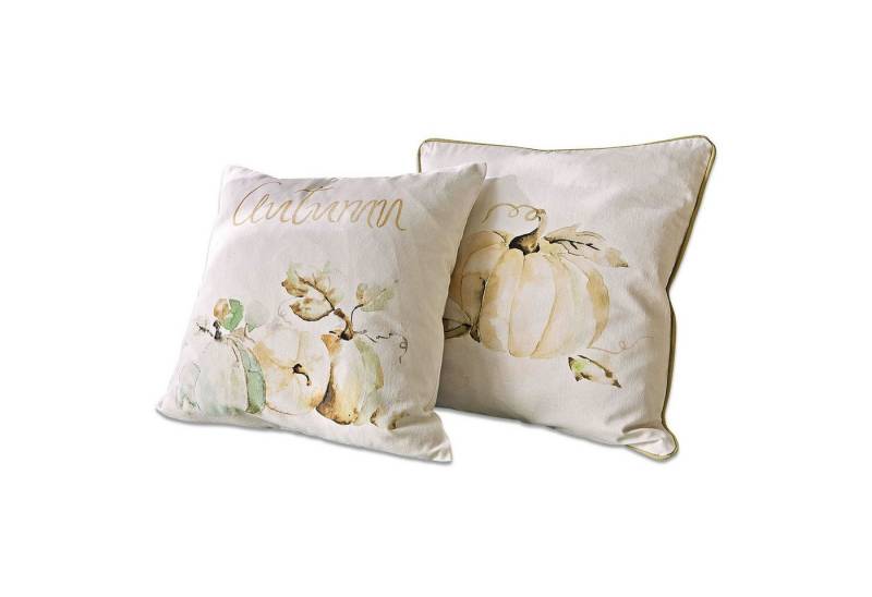Mirabeau Kissenhülle Kissenhülle 2er Set Laubard weiß von Mirabeau