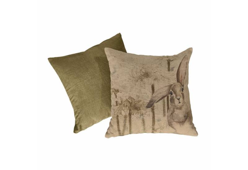 Mirabeau Kissenhülle Kissenhülle 2er Set Milda grün/creme von Mirabeau