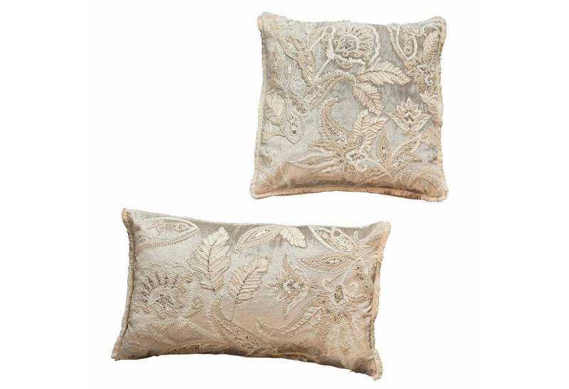 Mirabeau Kissenhülle Kissenhülle 2er Set Oplevine taupe/champagner von Mirabeau