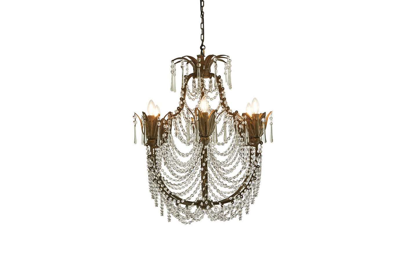 Mirabeau Kronleuchter Kronleuchter Caldrith klar/antikbraun Mirabeau Kronleuchter Kronleuchter Caldrith klar/antikbraun von Mirabeau