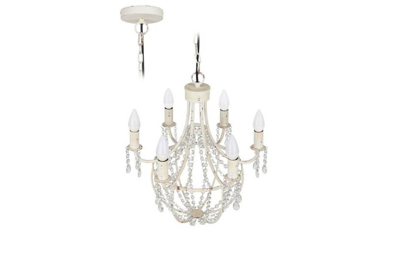 Mirabeau Kronleuchter Kronleuchter Elmsley antikweiß/klar Mirabeau Kronleuchter Kronleuchter Elmsley antikweiß/klar von Mirabeau