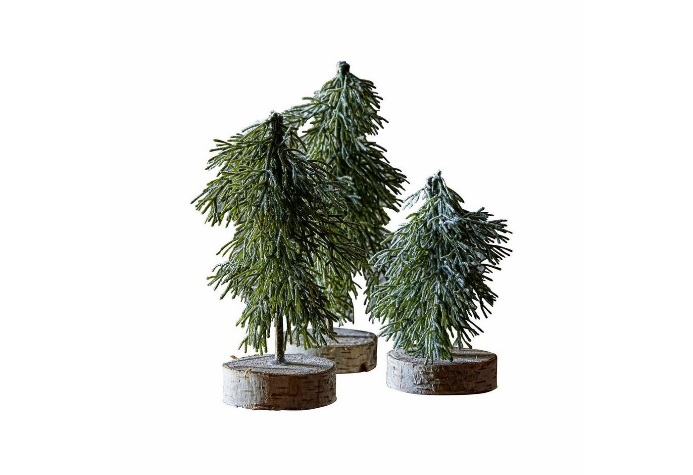 Mirabeau Künstlicher Weihnachtsbaum Baum 3er Set Lonzac grün von Mirabeau