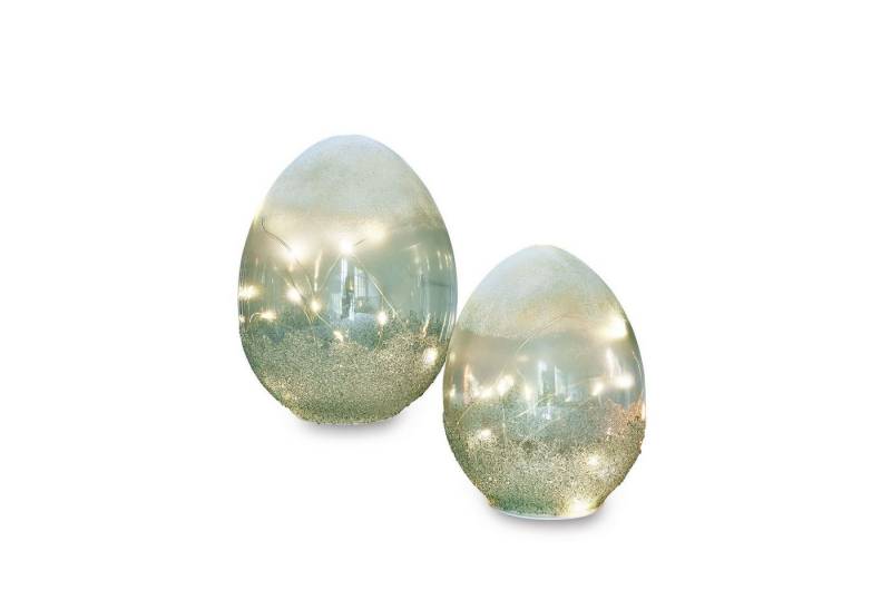 Mirabeau Lichterkette LED-Ei 2er Set Borleos grün von Mirabeau