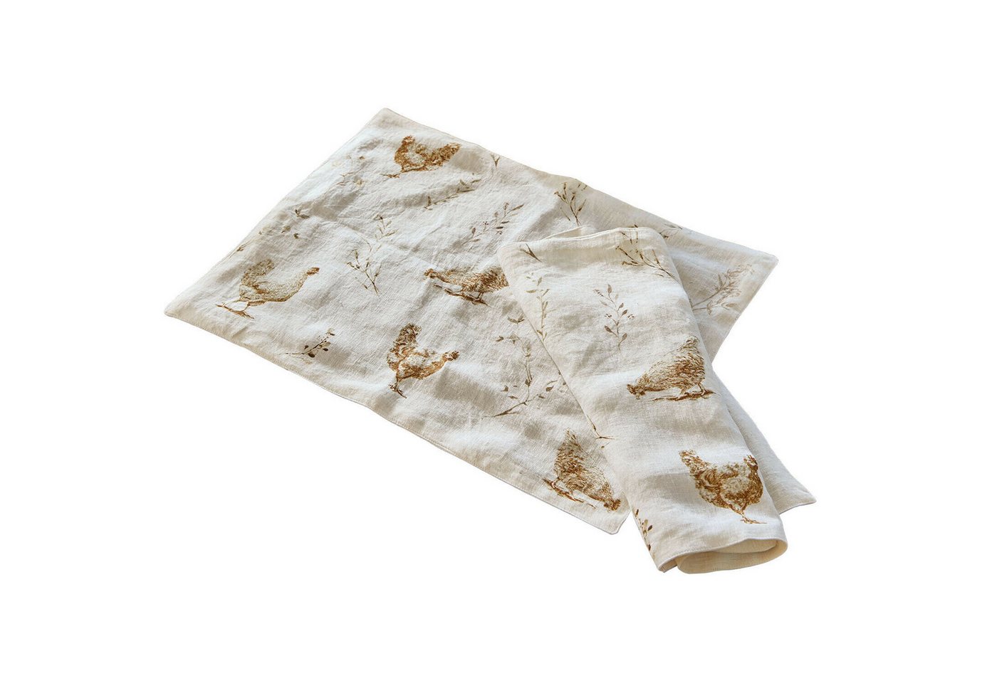 Mirabeau Platzset Platzset 2er Set Chavéreau creme/braun von Mirabeau