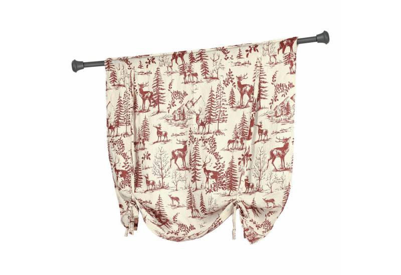 Mirabeau Scheibengardine Scheibengardine Sundraen rot/weiß Mirabeau Scheibengardine Scheibengardine Sundraen rot/weiß von Mirabeau