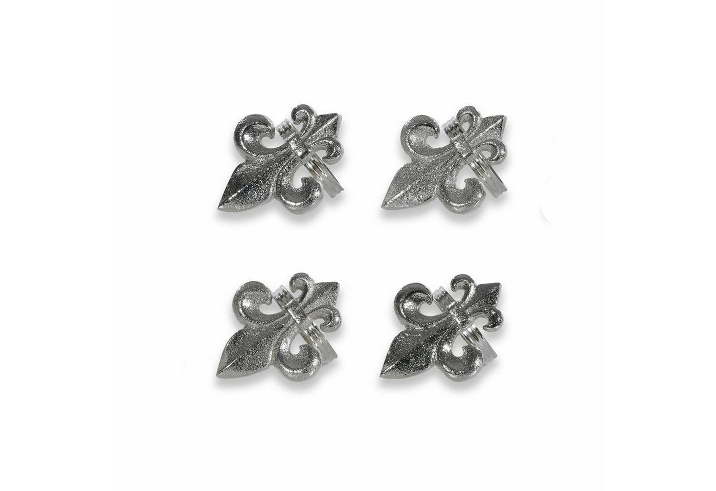 Mirabeau Serviettenring Serviettenring 4er Set Fleur De Lis silber, Aluminiumguss Mirabeau Serviettenring Serviettenring 4er Set Fleur De Lis silber, Aluminiumguss von Mirabeau