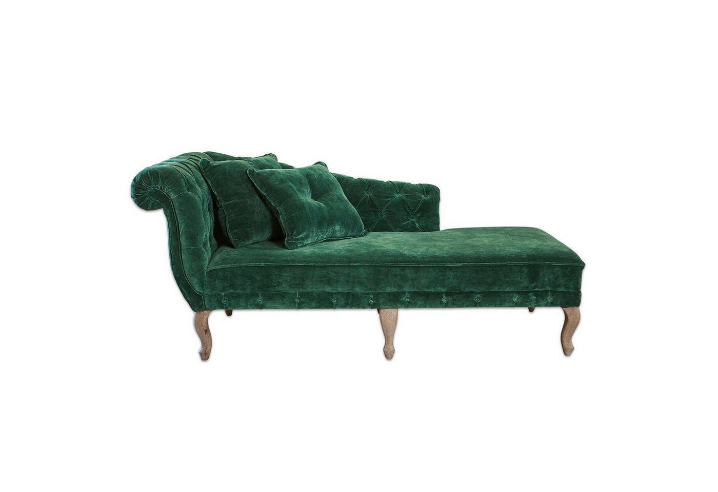 Mirabeau Sofa Chaiselongue Viviani dunkelgrün von Mirabeau