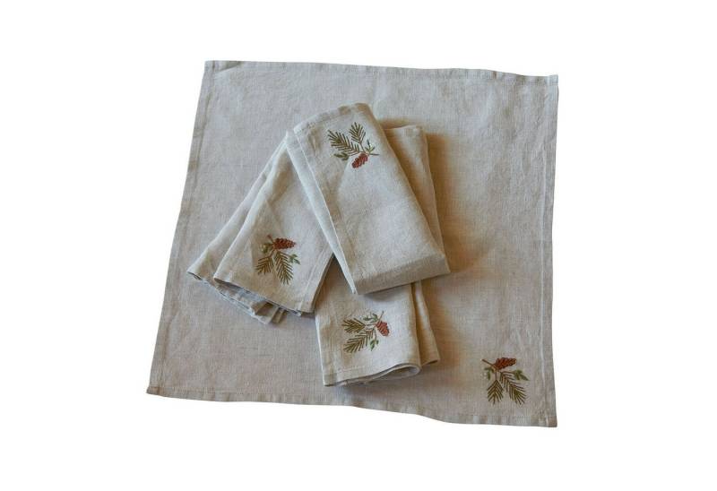 Mirabeau Stoffserviette Serviette 4er Set Arlida beige von Mirabeau