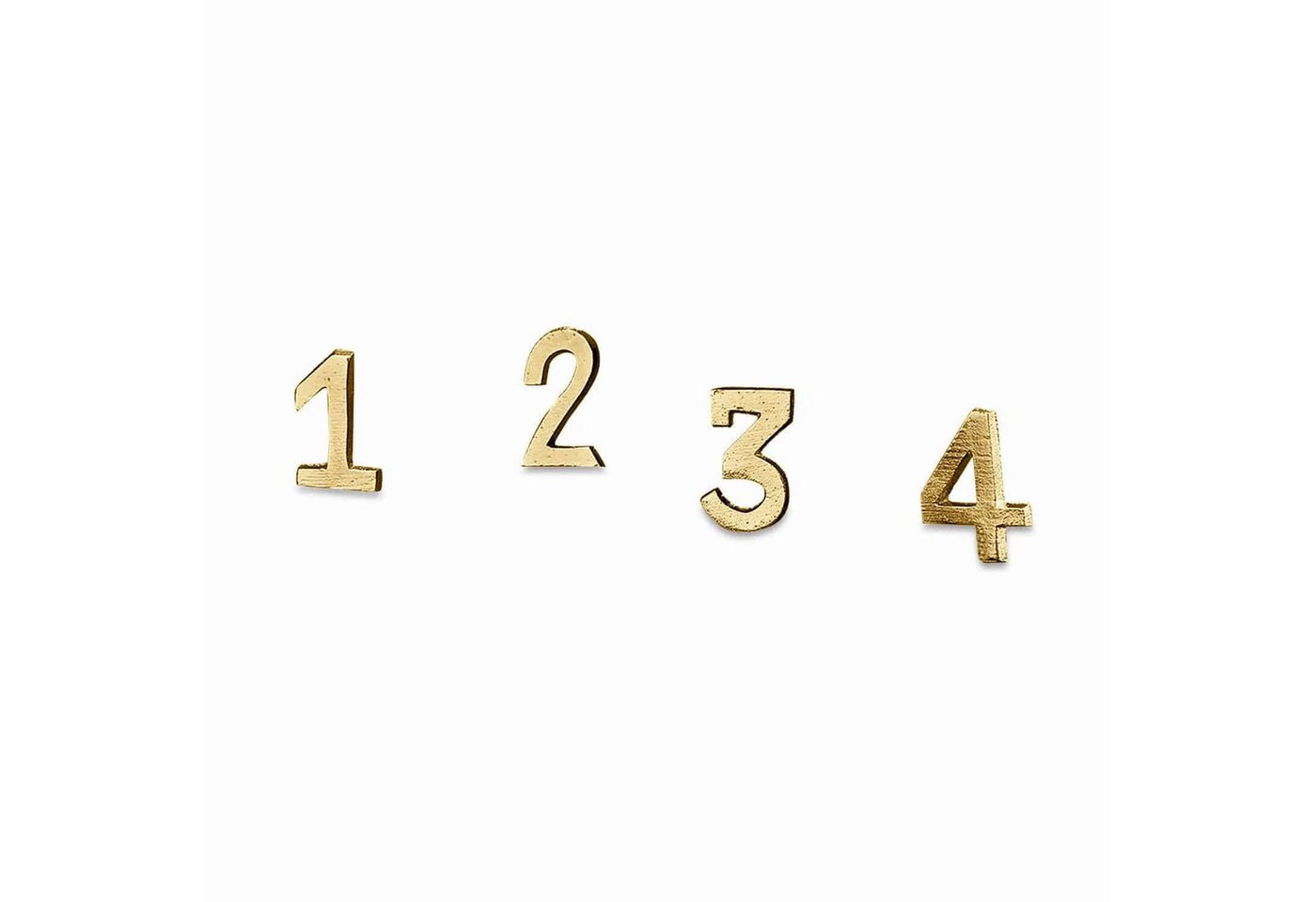 Mirabeau Stumpenkerze Deko-Pin 4er Set Marfino gold von Mirabeau