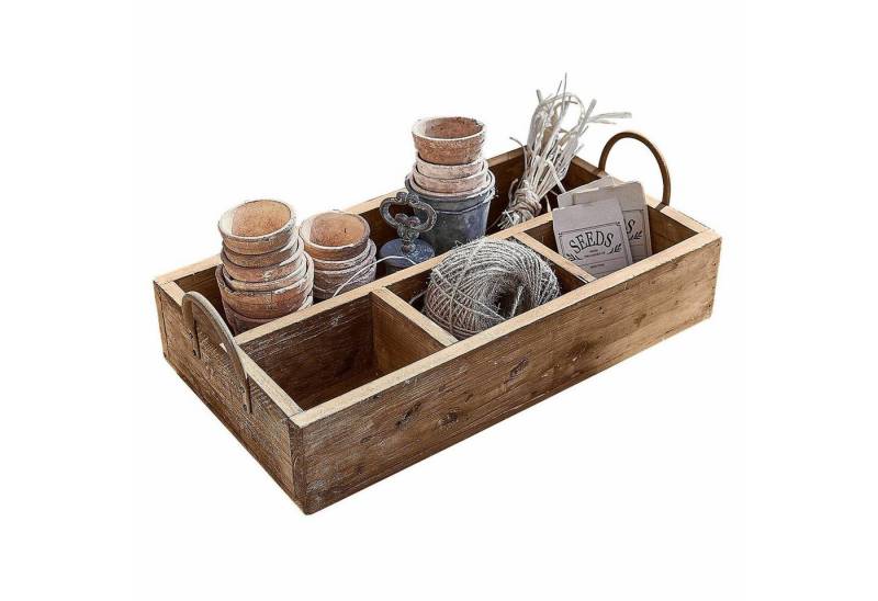 Mirabeau Tablett Tablett Jixel braun, Wiederaufbereitetes Tannenholz, Griffe: Eisen von Mirabeau