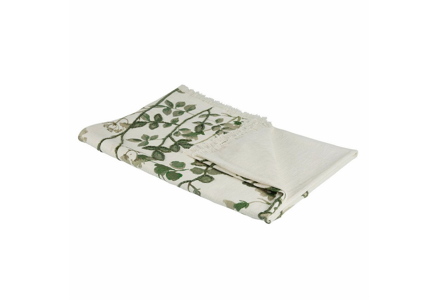 Mirabeau Tagesdecke Plaid Wescombe grün/weiß von Mirabeau