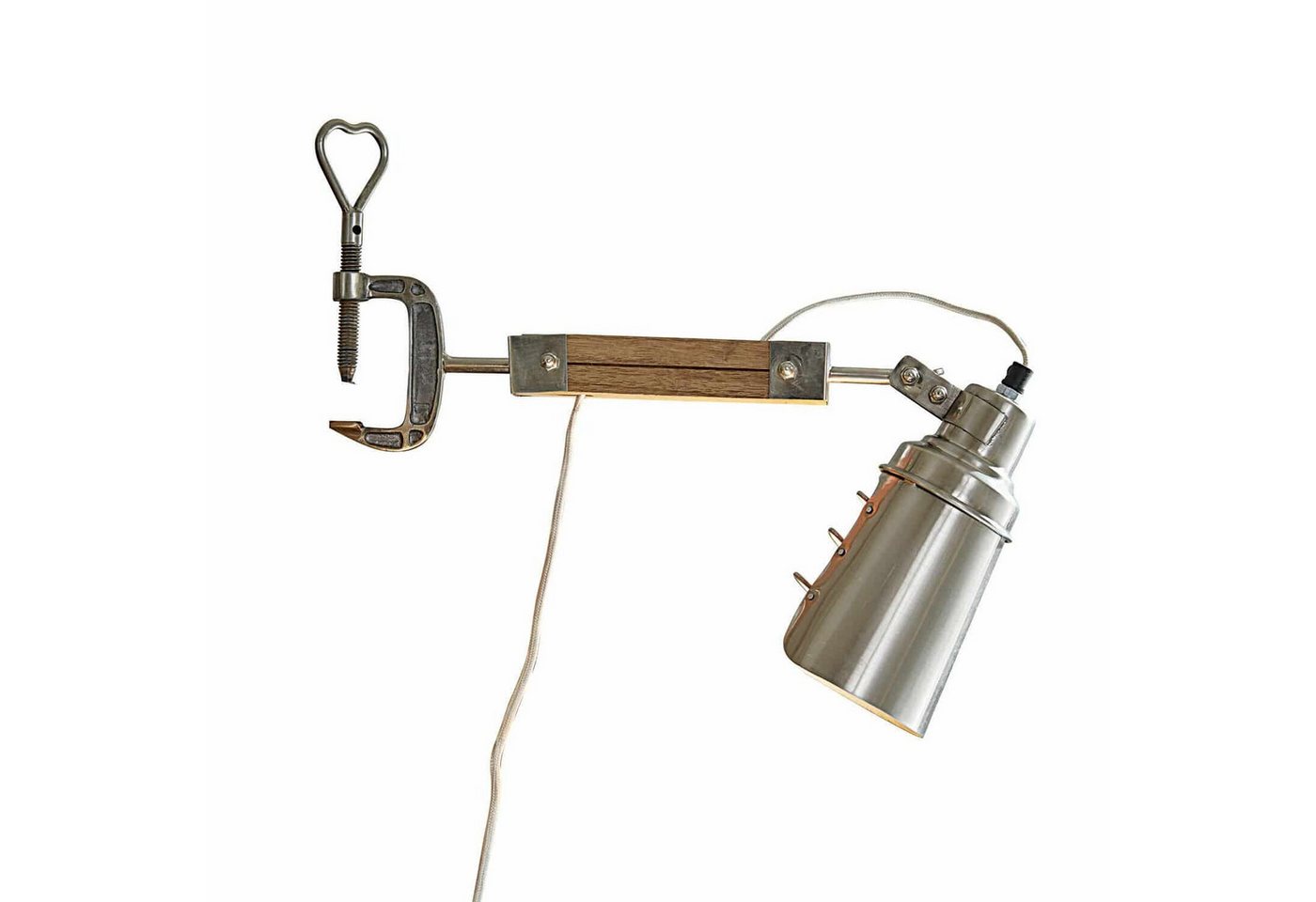 Mirabeau Tischleuchte Klemmlampe Lewiston antiksilber von Mirabeau
