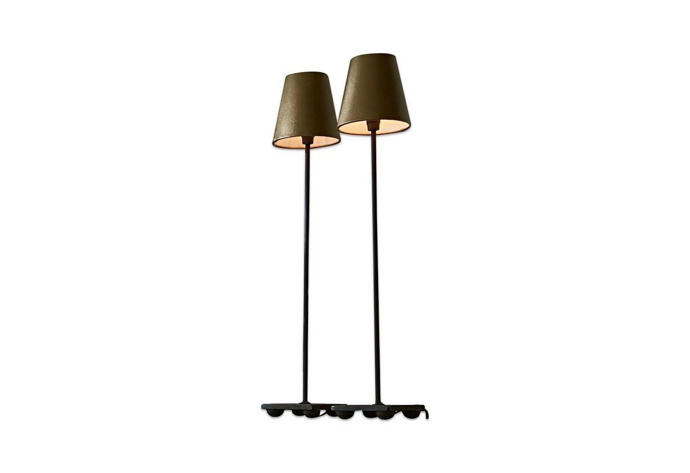 Mirabeau Tischleuchte Tischlampe 2er Set Filia antikgold/schwarz von Mirabeau