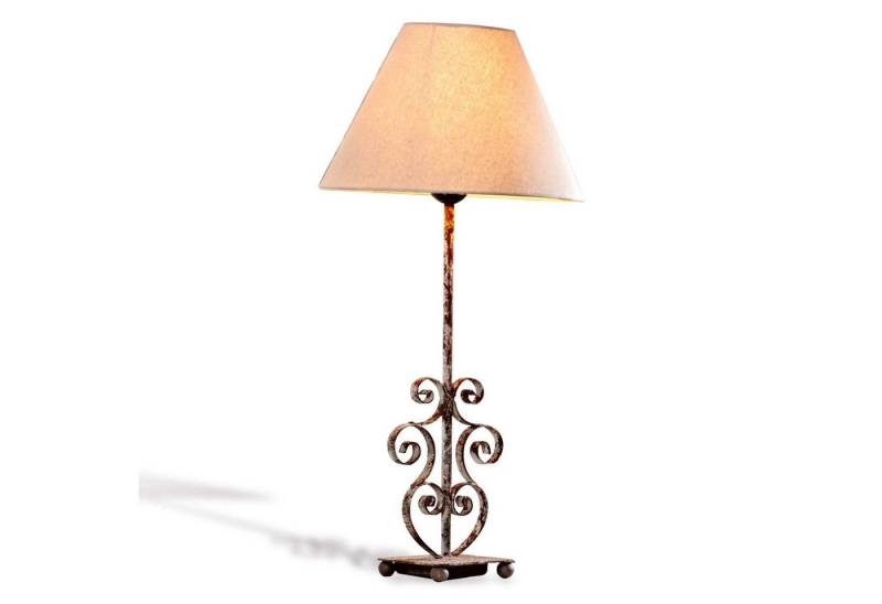 Mirabeau Tischleuchte Tischlampe Clamart leinen/antikbraun von Mirabeau
