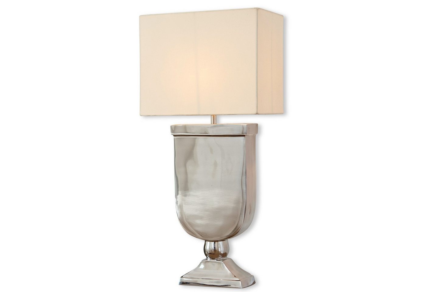 Mirabeau Tischleuchte Tischlampe Denver creme/silber von Mirabeau