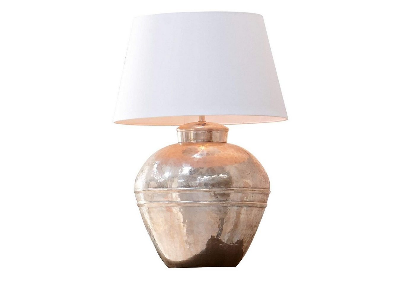 Mirabeau Tischleuchte Tischlampe Madison creme/antiksilber von Mirabeau