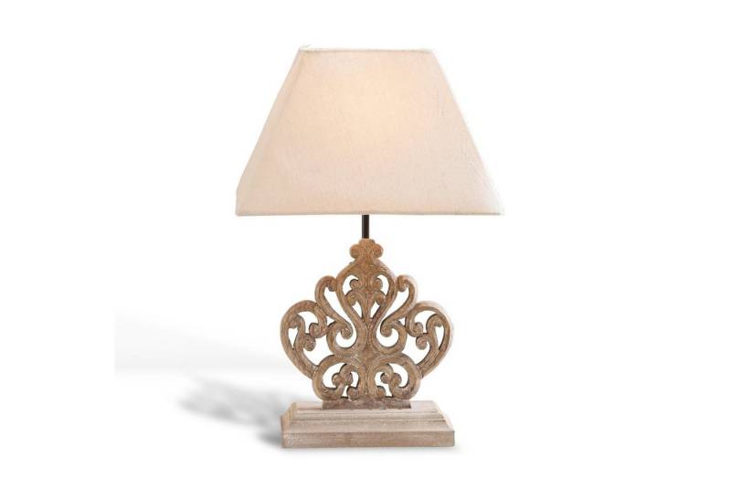 Mirabeau Tischleuchte Tischlampe Tamee creme/braun von Mirabeau