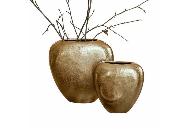 Mirabeau Tischvase Vase 2er Set Cezelle champagner von Mirabeau