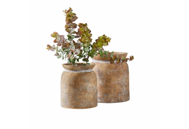 Mirabeau Tischvase Vase 2er Set Fenlith terrakotta von Mirabeau
