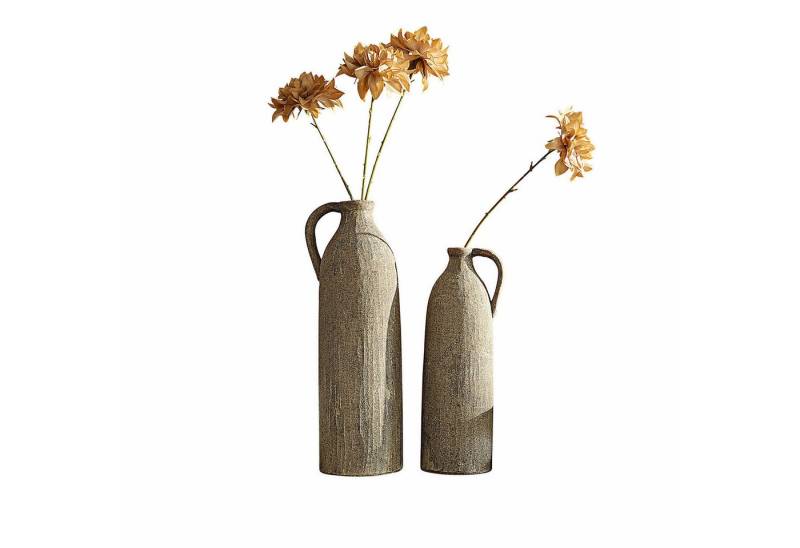 Mirabeau Tischvase Vase 2er Set Kalidaan terrakotta von Mirabeau