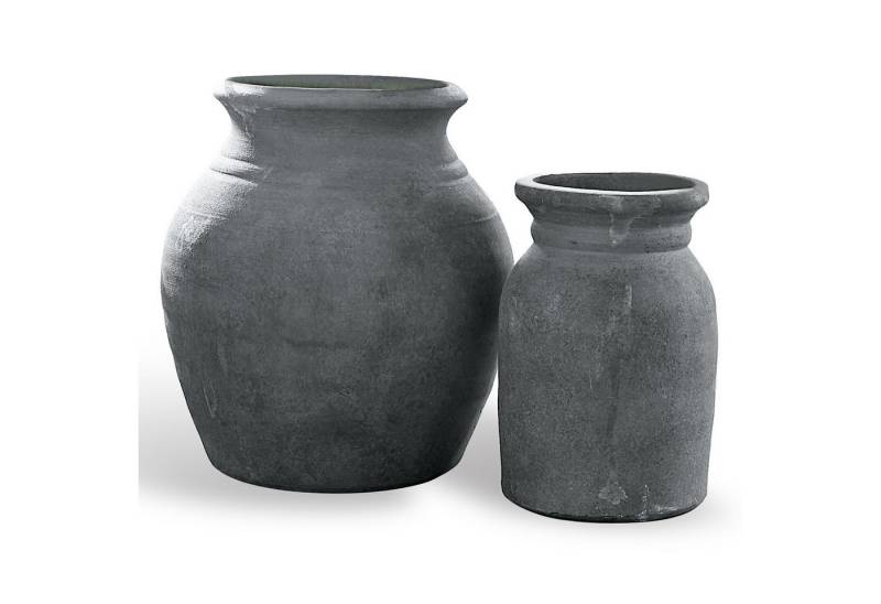 Mirabeau Tischvase Vase 2er Set Molduc antikgrau von Mirabeau